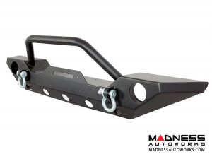 Jeep Wrangler JK Black Full Width Front Bumper w/ Winch Mount (2007 - 2018) Jeep Wrangler JK Black Full Width Front Bumper w/ Winch Mount (2007 - 2018)